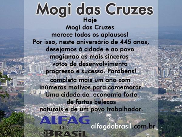 Alfag do Brasil parabeniza Mogi das Cruzes